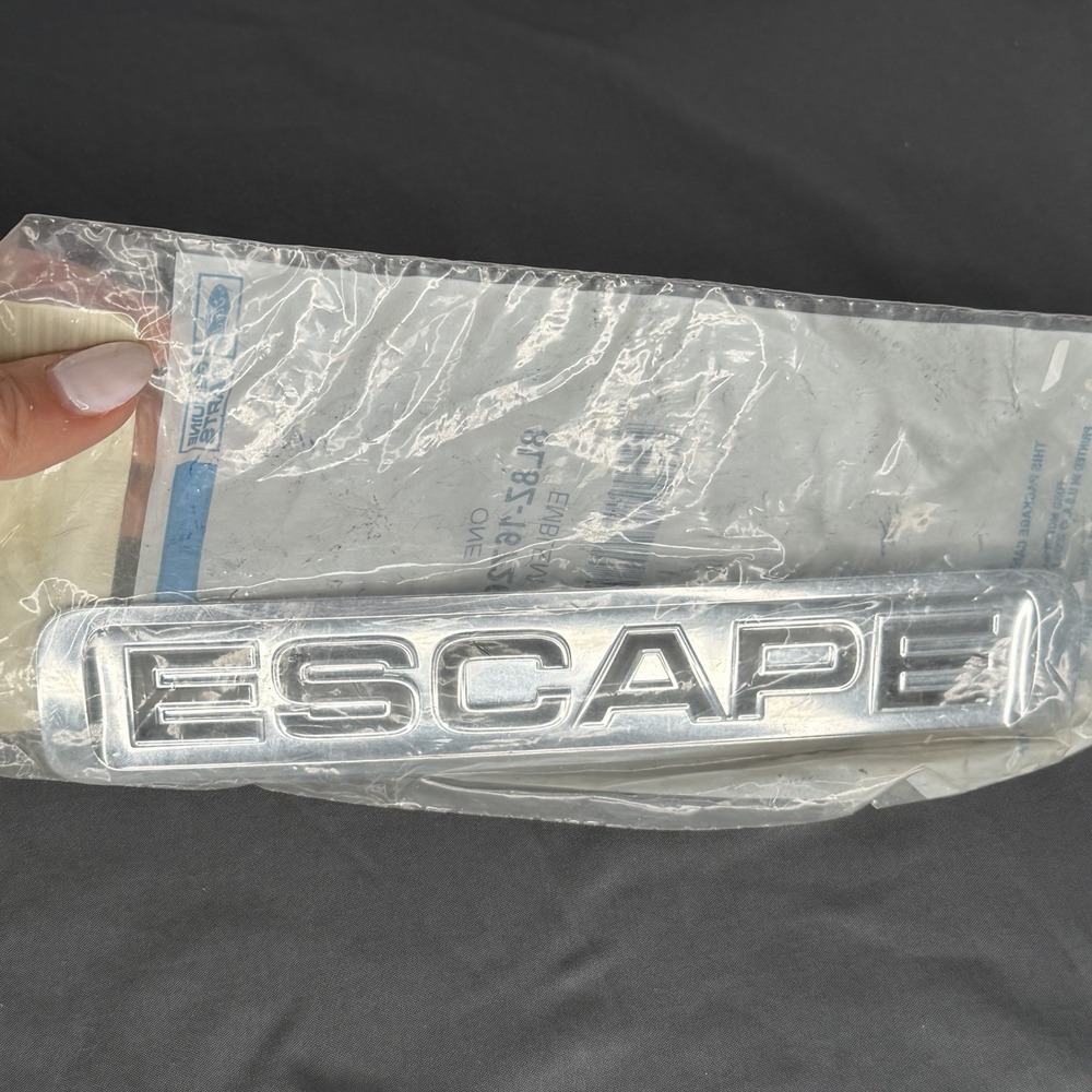 OEM Ford Escape 2008-2012 Chrome Door Emblem Nameplate Badge 8L8Z-16720-B NOS